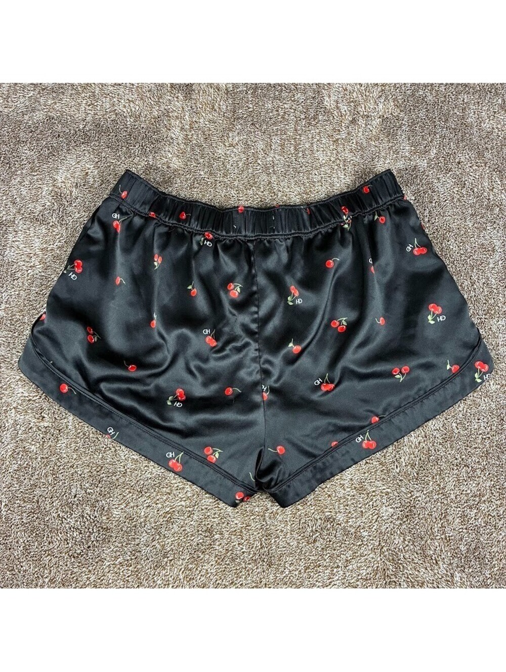 Hollister Gilly Hicks Womens Black Satin Pajama Bottoms Size L - Picture 2 of 6